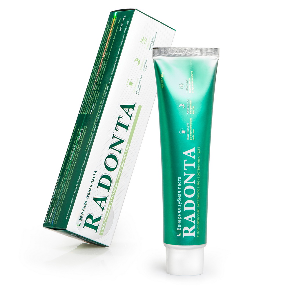 Вечерняя зубная паста Radonta - Укрепление эмали и свежесть дыхания
